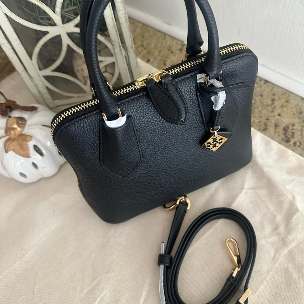 Tory Burch Mini Leather Swing Crossbody Bag ~NWT~ Black
